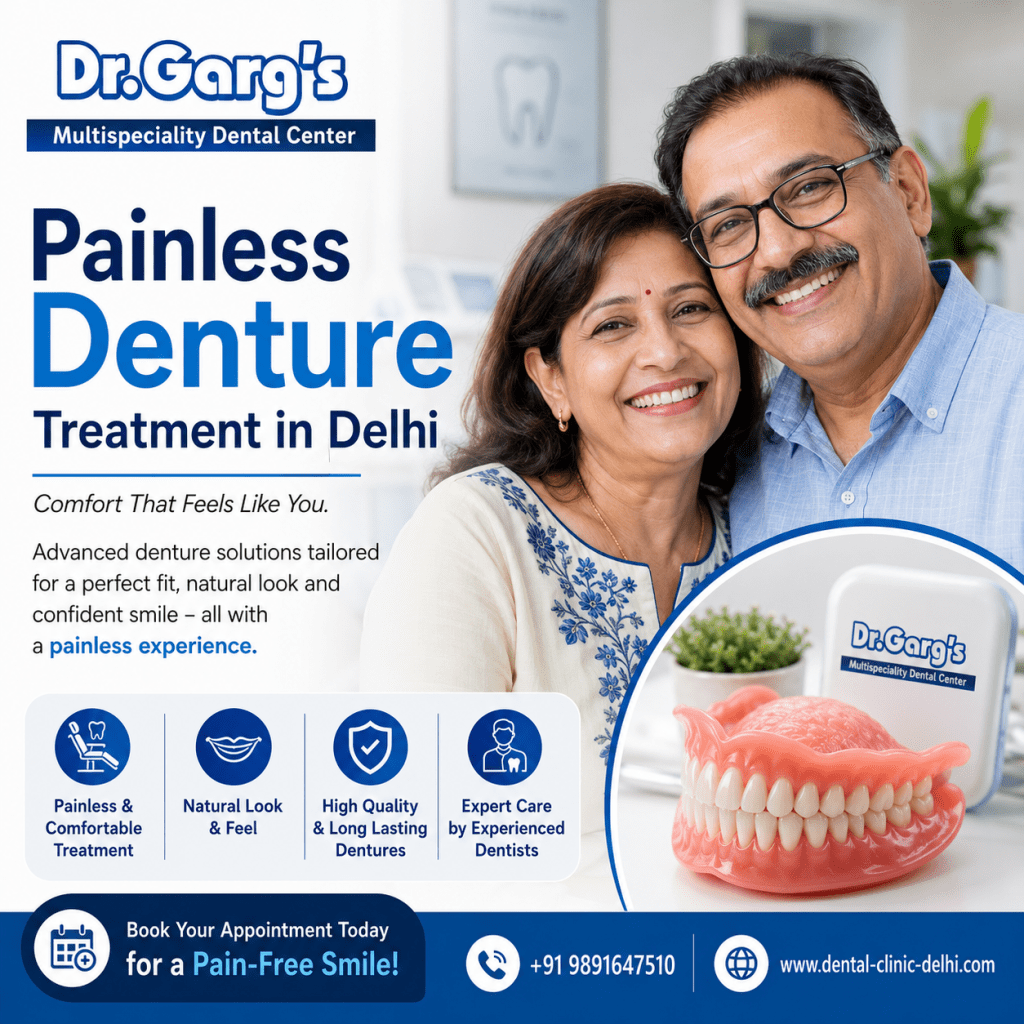 painless valplast denture treatment in Delhi